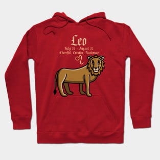 Leo Zodiac Sign Dates & Traits Hoodie